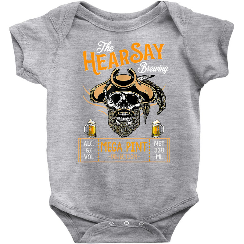 Hearsay Mega Pint Brewing Objection   Mega Pint T Shirt Baby Bodysuit | Artistshot