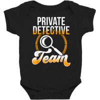 Private Detective Team Investigator Investigation Spy T Shirt Baby Bodysuit | Artistshot