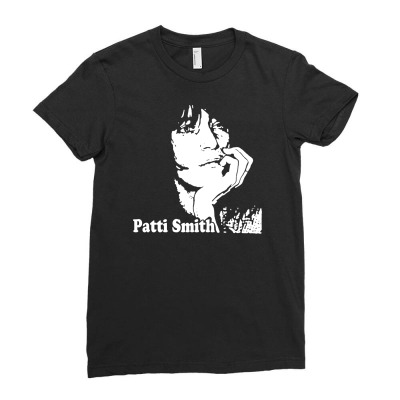 Patti Smith Punk Retro Ladies Fitted T-shirt Designed By Iamar25