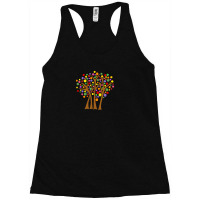Funky Cool Artsy Colorful Trees Abstract Art Racerback Tank | Artistshot