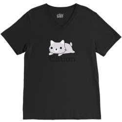 funny cat science t shirt V-Neck Tee | Artistshot