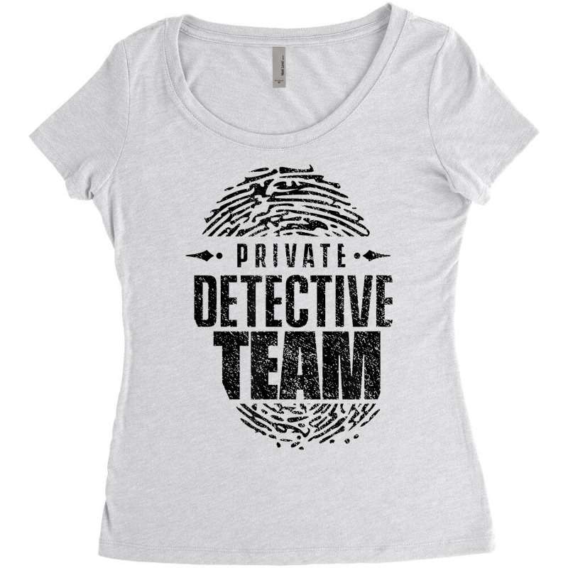 Private Detective Team Spy Investigator Observation T Shirt Women's Triblend Scoop T-shirt by MoczoTenleigh | Artistshot