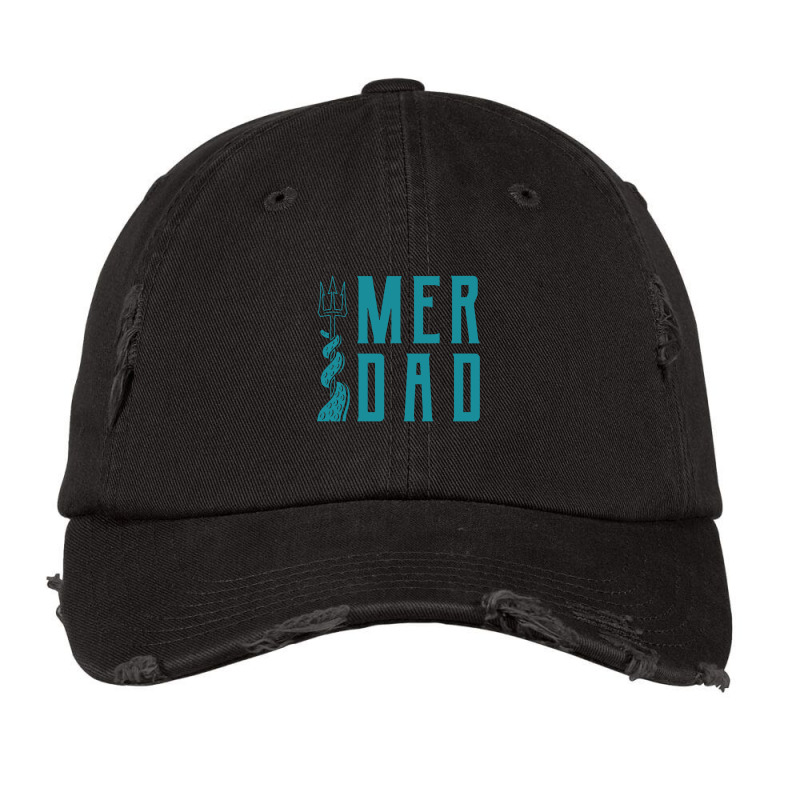 Mens Merdad Trident Mermaid Dad Vintage Cap | Artistshot