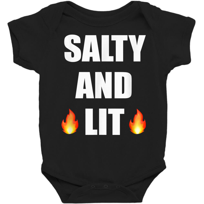 Salty And Lit T Shirt Christian Bold Faith Hope Joy Tee Baby Bodysuit | Artistshot