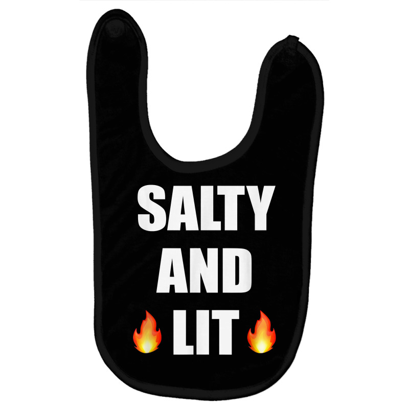 Salty And Lit T Shirt Christian Bold Faith Hope Joy Tee Baby Bibs | Artistshot