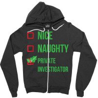 Private Investigator Funny Pajama Christmas Gift T Shirt Zipper Hoodie | Artistshot