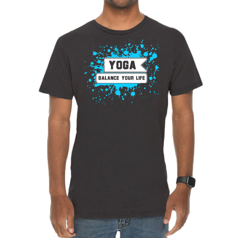 Yoga Lover T  Shirt Balance Your Life T  Shirt Vintage T-shirt | Artistshot