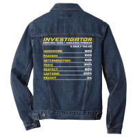 Private Investigator Detective Police Crime T Shirt Men Denim Jacket | Artistshot