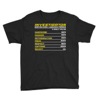 Private Investigator Detective Police Crime T Shirt Youth Tee | Artistshot