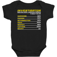 Private Investigator Detective Police Crime T Shirt Baby Bodysuit | Artistshot