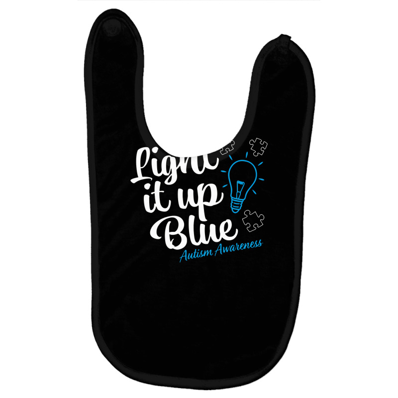 Autism Awareness Light It Up Blue Autism Awareness Pullover Baby Bibs by labilsekali | Artistshot