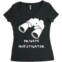 Private Investigator T Shirt Women's Triblend Scoop T-shirt | Artistshot