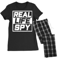 Real Life Spy Investigator Investigation Private Detective T Shirt Women's Pajamas Set | Artistshot