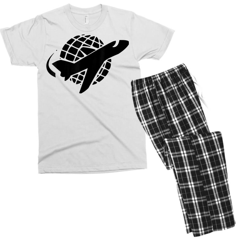 Private Jet Travel Airplane T Shirt Men's T-shirt Pajama Set by MoczoTenleigh | Artistshot