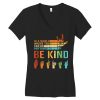 Be Kind Plus Size Graphic Women's V-neck T-shirt | Artistshot