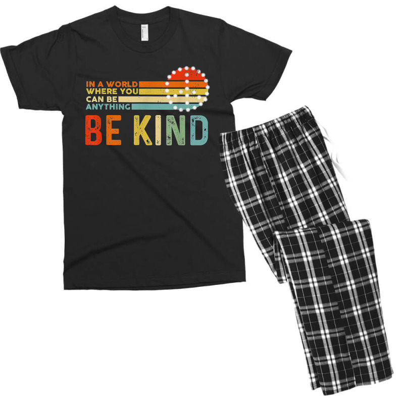 Be Kind Plus Size Graphic Men's T-shirt Pajama Set by 1 T-shirts | Artistshot