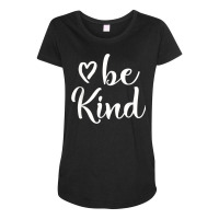 Be Kind Plus Size Graphic Maternity Scoop Neck T-shirt | Artistshot