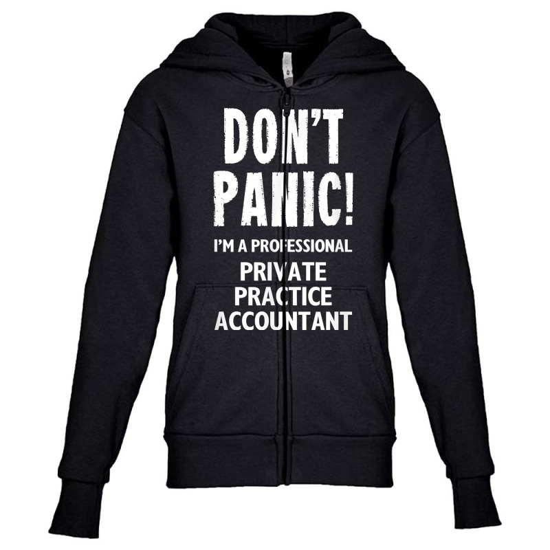 Private Practice Accountant T Shirt Youth Zipper Hoodie by MoczoTenleigh | Artistshot