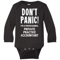 Private Practice Accountant T Shirt Long Sleeve Baby Bodysuit | Artistshot