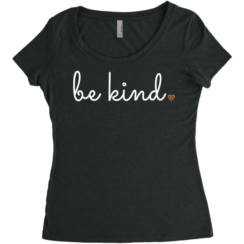 Be Kind Plus Size Graphic Women's Triblend Scoop T-shirt by 1 T-shirts | Artistshot