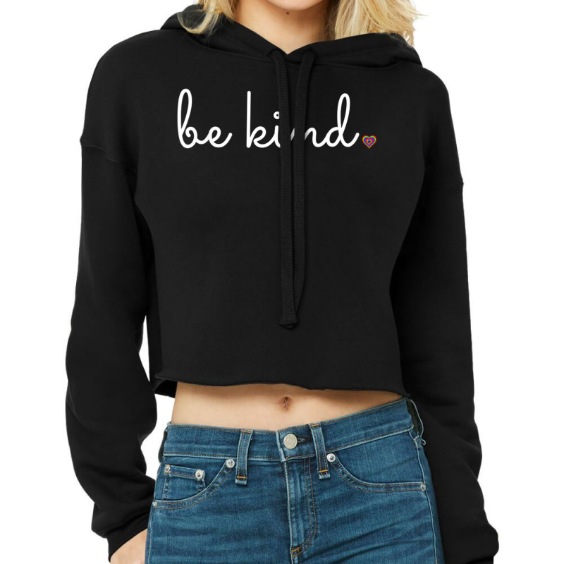 Be Kind Plus Size Graphic Cropped Hoodie by 1 T-shirts | Artistshot