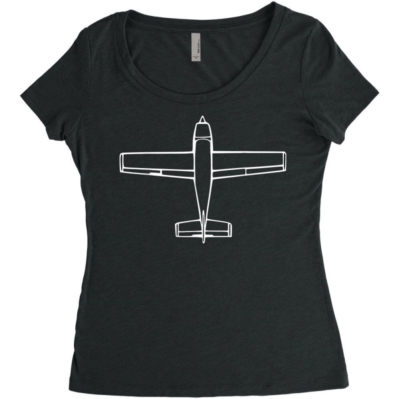 Small Airplane Private Pilot School Graduation Gift T Shirt Women's Triblend Scoop T-shirt by AshleyPenez | Artistshot