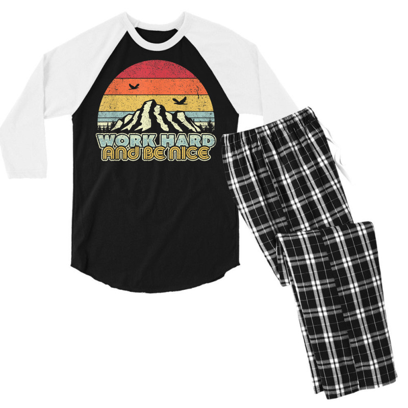 Be Kind Plus Size Graphic Men's 3/4 Sleeve Pajama Set by 1 T-shirts | Artistshot