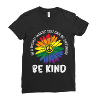 Be Kind Pride Plus Size Graphic Ladies Fitted T-shirt | Artistshot