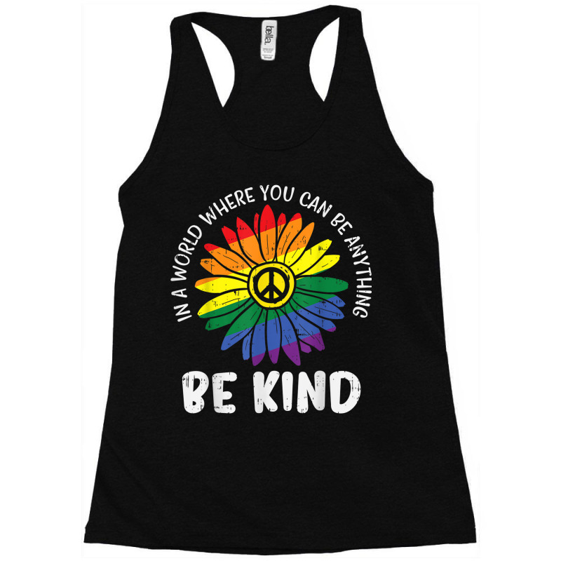 Be Kind Pride Plus Size Graphic Racerback Tank by 1 T-shirts | Artistshot