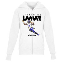 Lightning Lamar Youth Zipper Hoodie | Artistshot