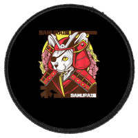 Samurai Ninja Cat Kawaii Tattoo Graphic T Shirt Round Patch | Artistshot