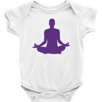 Yoga Meditation Scene Baby Bodysuit | Artistshot