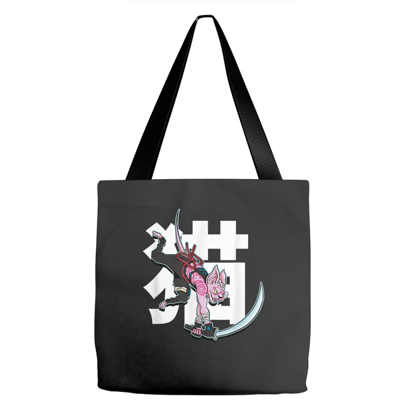 Samurai Ninja Sphynx Cat Kawaii Tattoo Graphic T Shirt Tote Bags | Artistshot