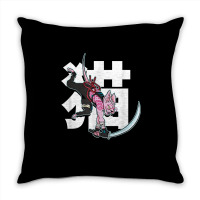 Samurai Ninja Sphynx Cat Kawaii Tattoo Graphic T Shirt Throw Pillow | Artistshot