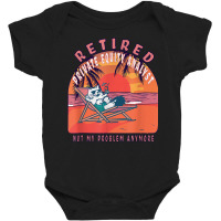 Retired Private Equity Analyst Funny Vintage Retirement T Shirt Baby Bodysuit | Artistshot