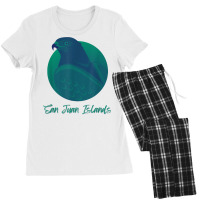 San Juan Islands Wa Osprey Sea Green Raptor Ocean Bird T Shirt Women's Pajamas Set | Artistshot