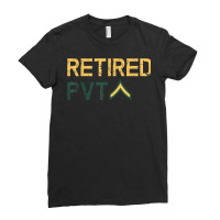 Retired Private T Shirt Ladies Fitted T-shirt | Artistshot