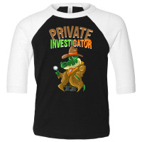 Private Investigator  Cute Alligator Researchers Funny Gift T Shirt Toddler 3/4 Sleeve Tee | Artistshot