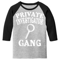 Private Investigator Apparel  Cute Investigators Design T Shirt Youth 3/4 Sleeve | Artistshot