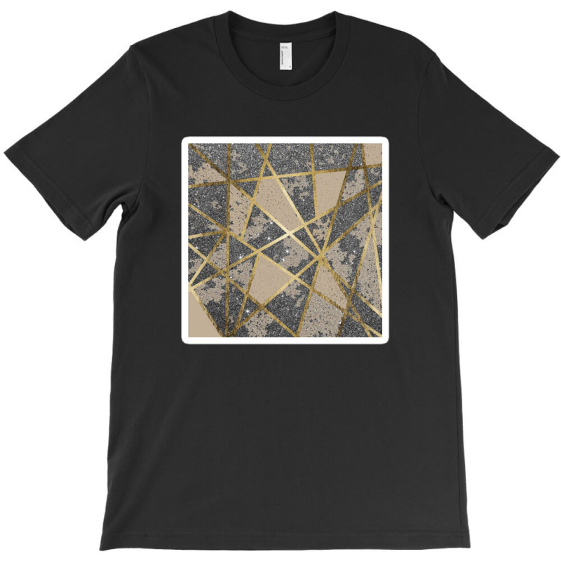 Teal Pink And Black Granite Marble Pattern 14877101 T-shirt | Artistshot