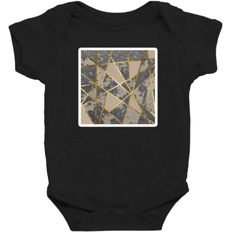 Teal Pink And Black Granite Marble Pattern 14877101 Baby Bodysuit | Artistshot