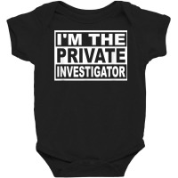 Private Investigator Square Graphic T Shirt Baby Bodysuit | Artistshot