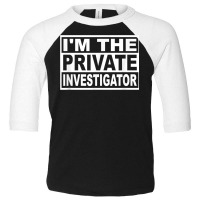 Private Investigator Square Graphic T Shirt Toddler 3/4 Sleeve Tee | Artistshot