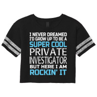 Private Investigator T Shirt Funny Gift Scorecard Crop Tee | Artistshot