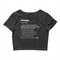 Private Job Definition Meaning Funny T Shirt Crop Top | Artistshot