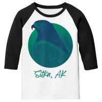 Sitka Ak Osprey Sea Green Raptor Ocean Bird T Shirt Youth 3/4 Sleeve | Artistshot