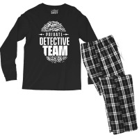 Spy Investigator Observation Private Detective Team T Shirt Men's Long Sleeve Pajama Set | Artistshot