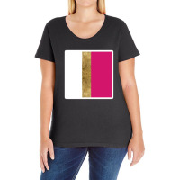 Watercolor Retro Strawberry Hard Candy Pattern 22165754 Ladies Curvy T-shirt | Artistshot