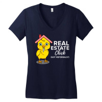 Real Estate Chick For Real Estate Agent Women's V-neck T-shirt | Artistshot