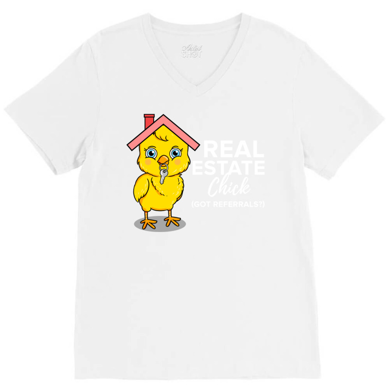 Real Estate Chick For Real Estate Agent V-neck Tee | Artistshot